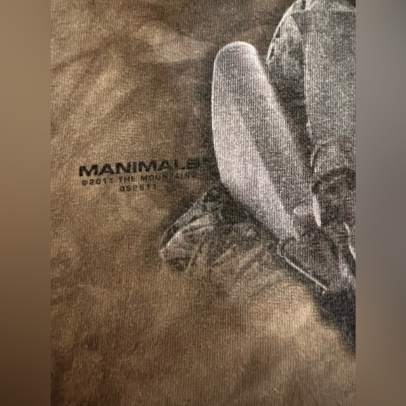 Mountain 2011 Combat Bulldog Dog Brown Tie Dye T-Shirt Size Youth XL Manimals - Picture 8 of 8